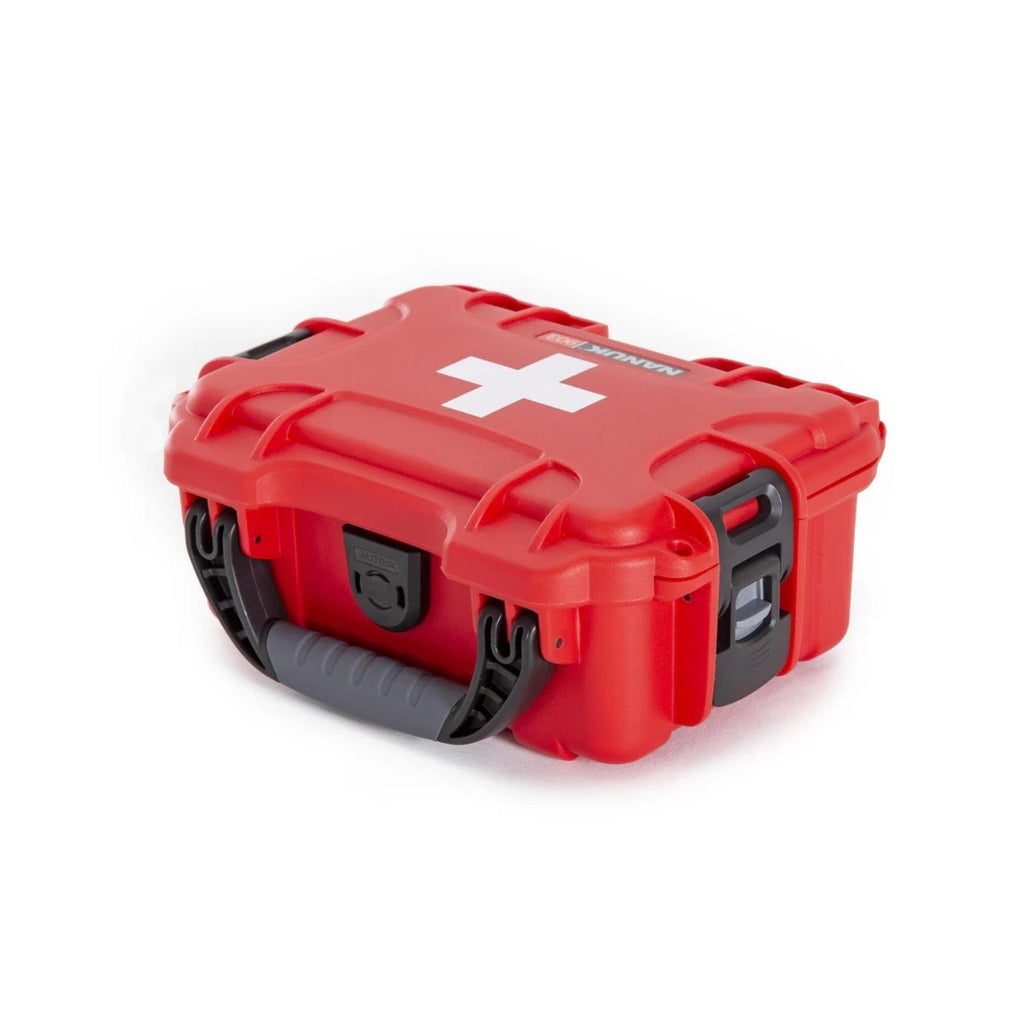 Nanuk 903 Waterproof Hard Case First Aid Kit with 78 Medical Supplies (Red)