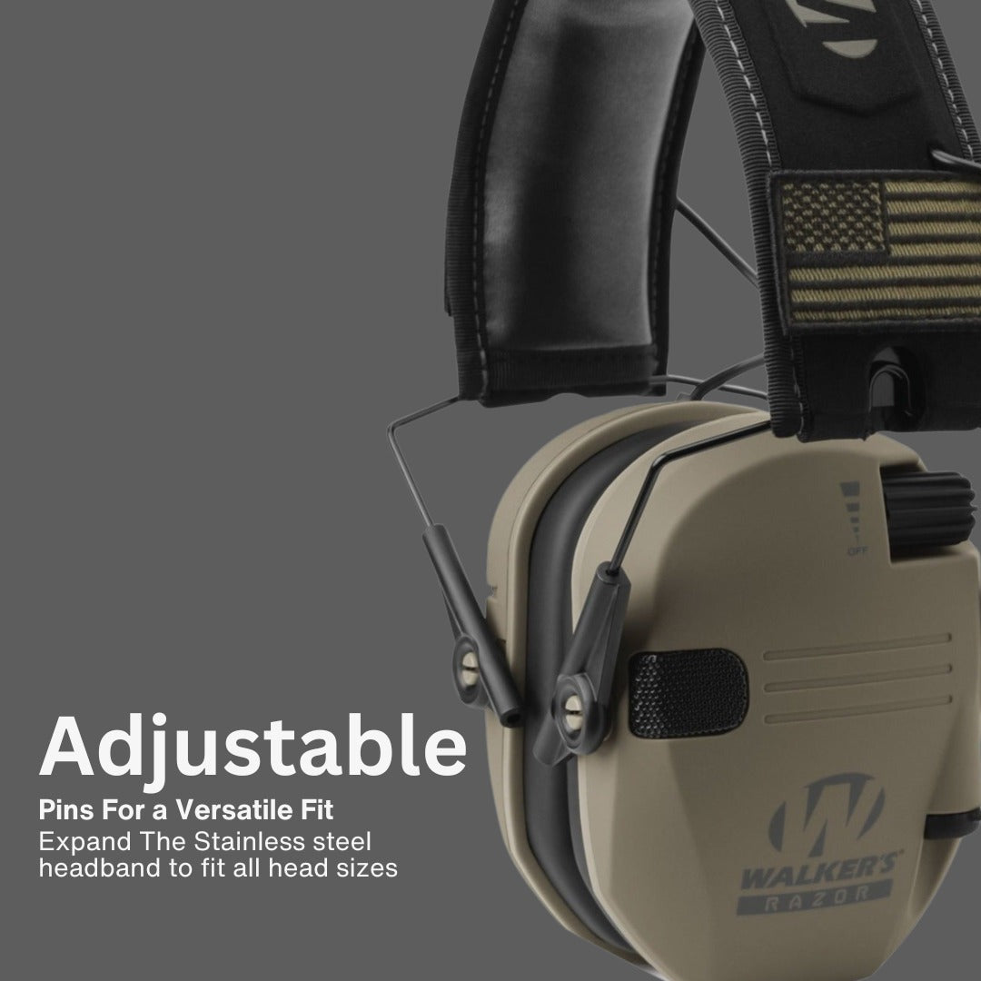 Walkers Razor Walkie Talkie Bundle with Ear Muff and Accessories