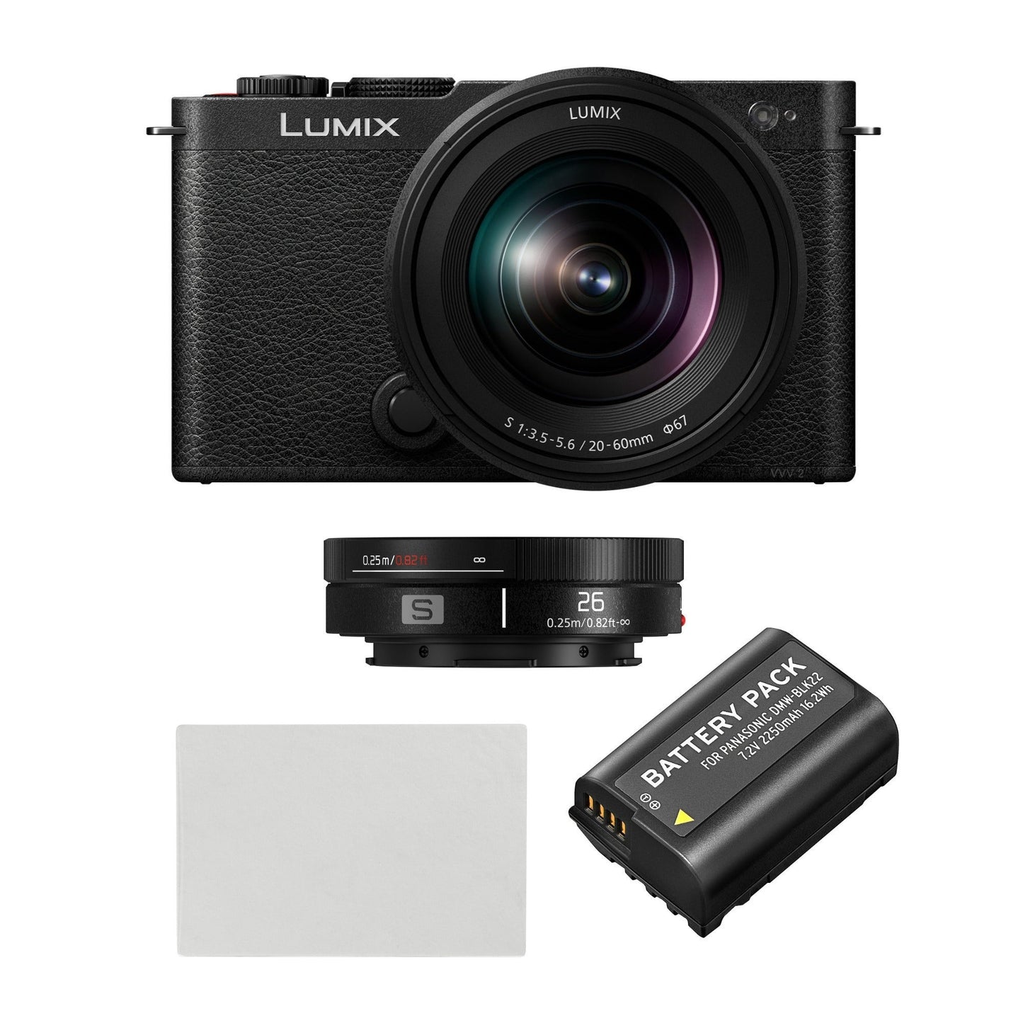 Panasonic Lumix S9 Full-Frame Mirrorless Camera with 20-60mm F3.5-5.6 Lens (Black) Bundle
