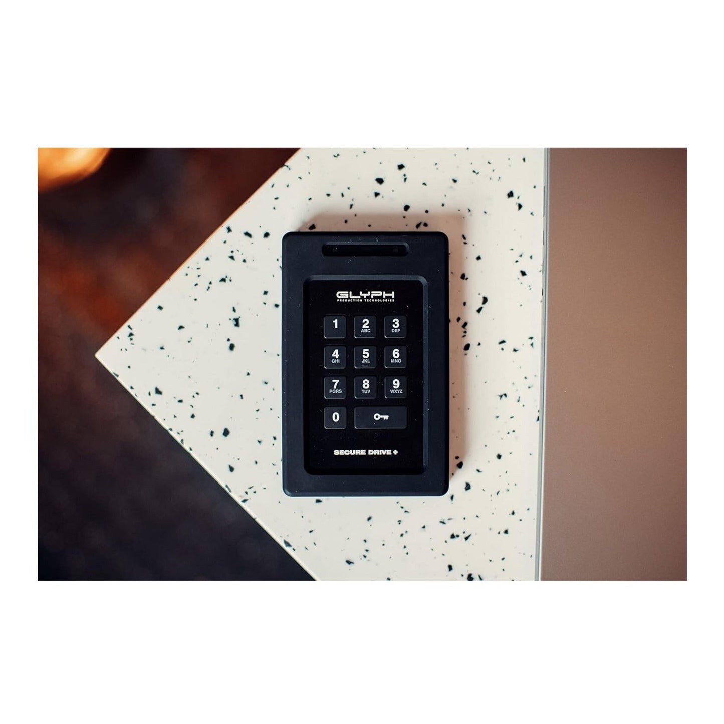 Glyph SecureDrive+ 2TB Encrypted External Drive with Keypad, Rugged Tamper-Proof