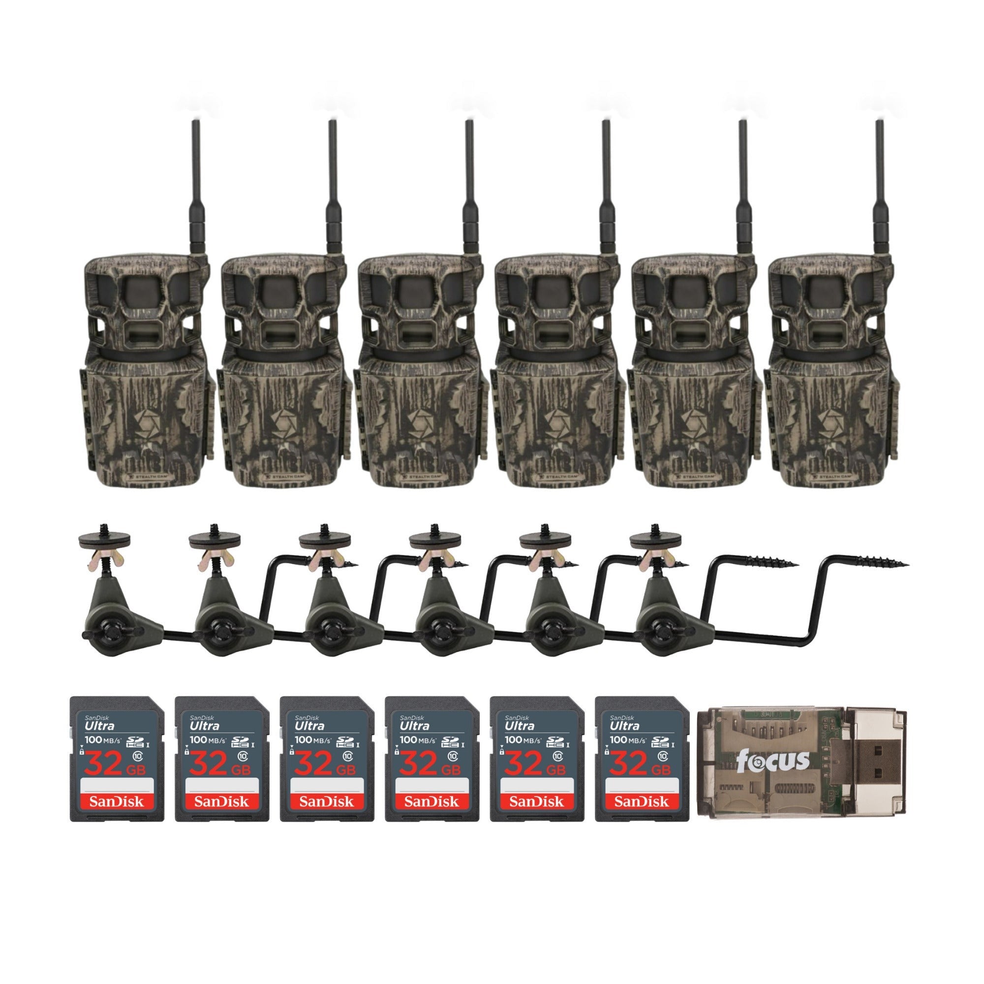 Stealth Cam Revolver Pro 2.0 40MP 360 Degree Cellular Camera (Brown) Bundle