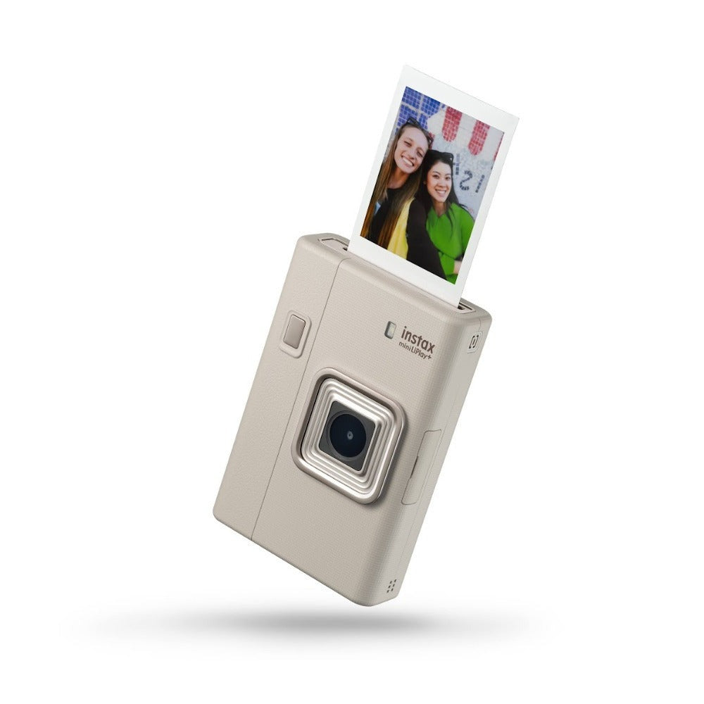 Fujifilm Instax Mini LiPlay+ Hybrid Instant Camera and Smartphone Printer (Sand Beige)