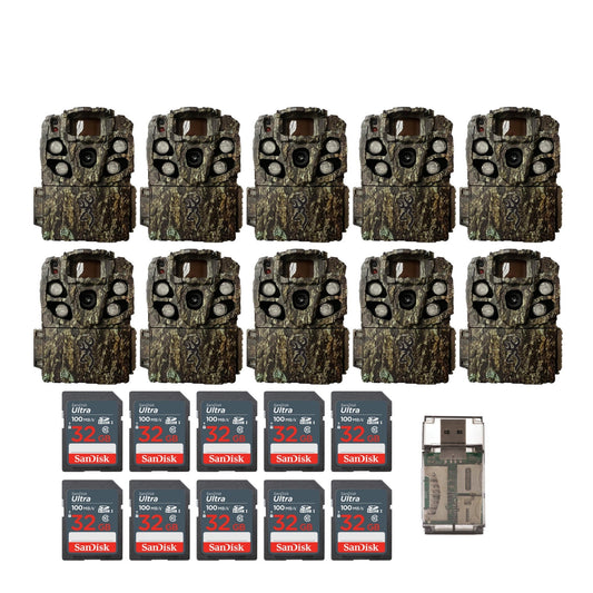 Browning Strike Force Full HD Extreme Trail Camera with 32 GB SD Card and Card Reader (10-Pack)