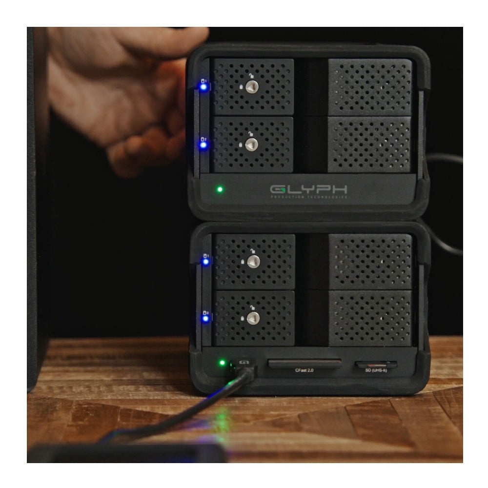 Glyph Technologies Blackbox PRO RAID 32TB 2-Bay Thunderbolt 3 RAID Array w/Hub