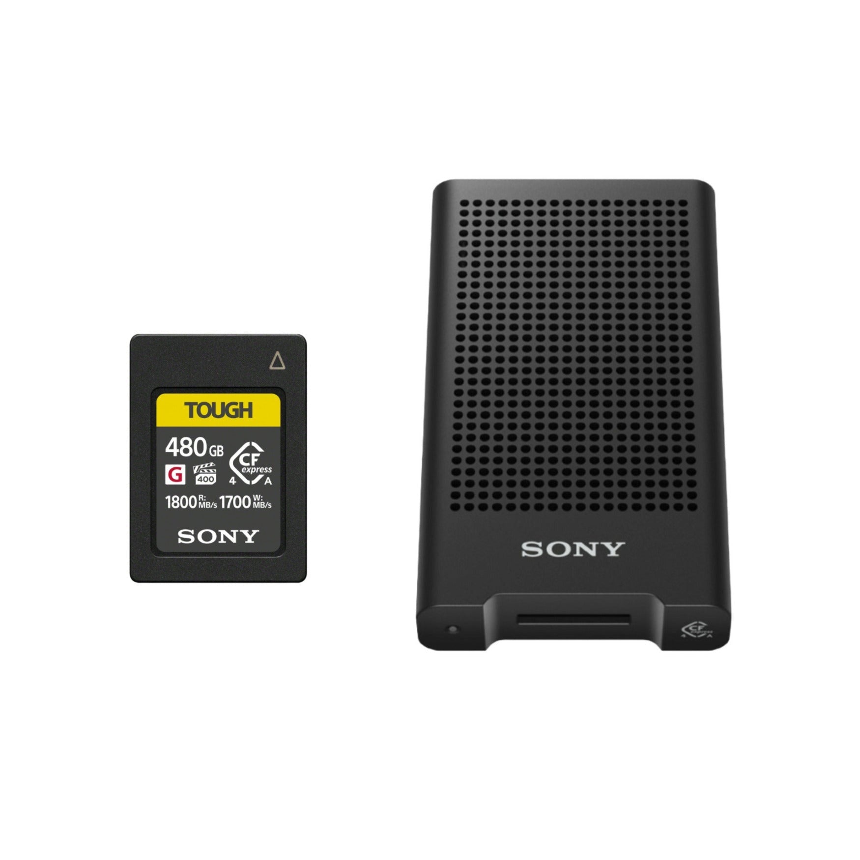 Sony 480GB CFexpress Type A TOUGH Memory Card with Card Reader Bundle