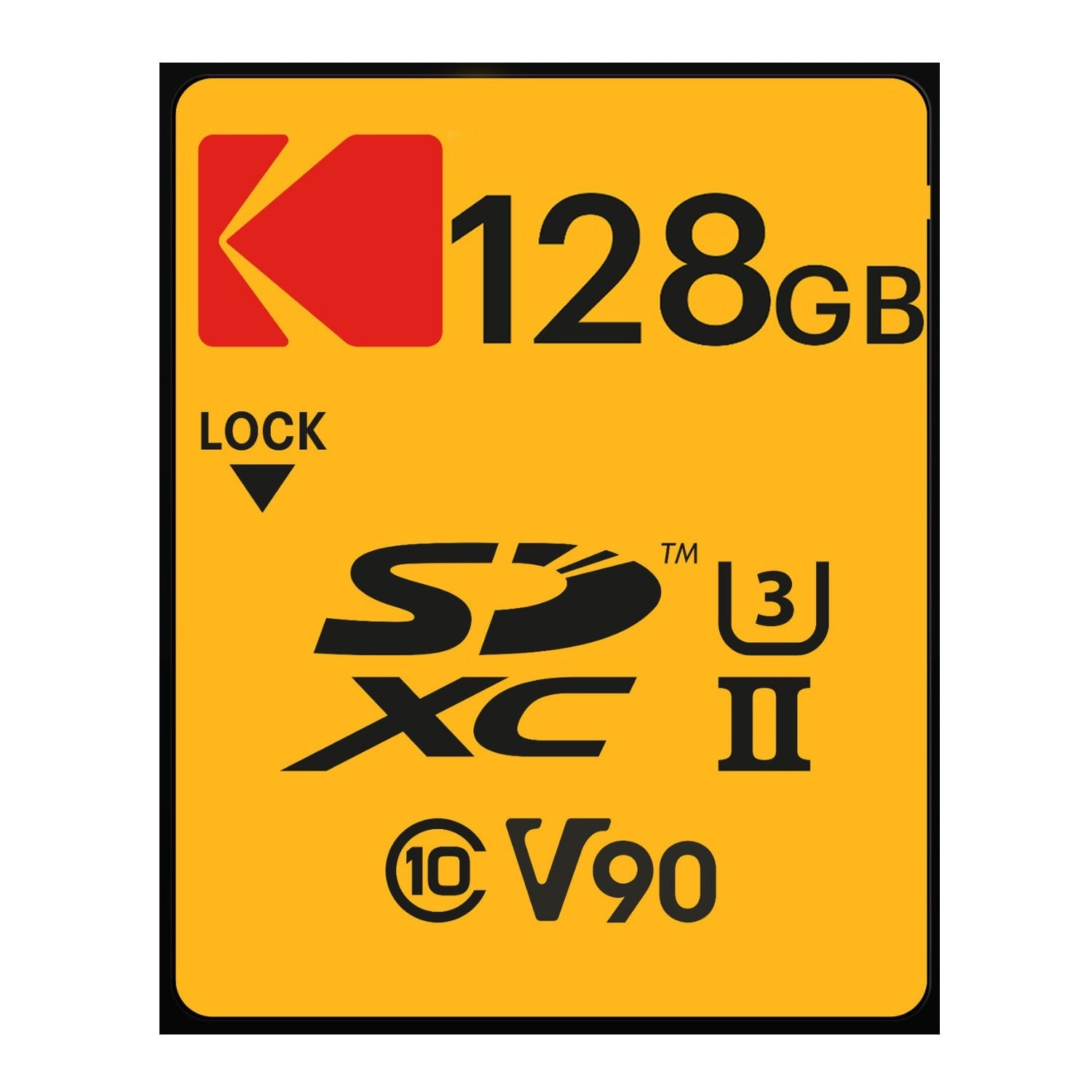 Kodak 128GB UHS-II U3 V90 Ultra Pro SDXC Memory Card (290MB/S R, 230MB/s W)