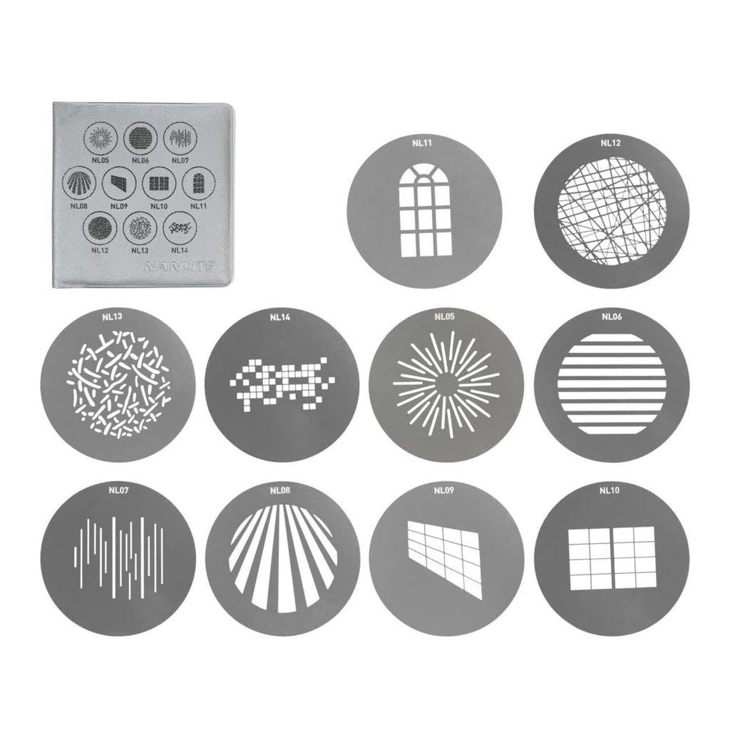 NANLITE GOBO Set 1 Attachment for PJ-FZ60-19/36 Projector Mounts