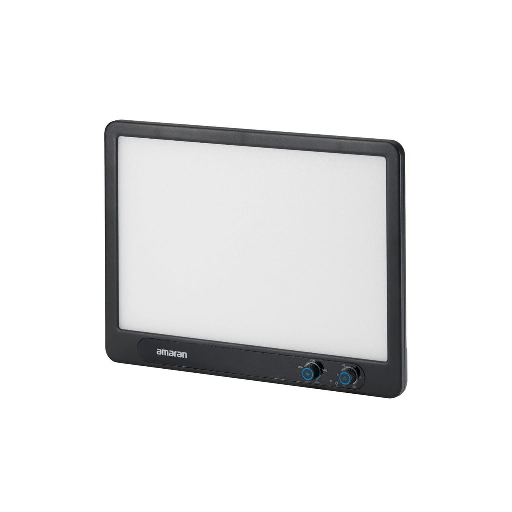 amaran Verge LED Panel Light (2-Pack Charcoal) with 2 x Desk Clamp Stand (Black)