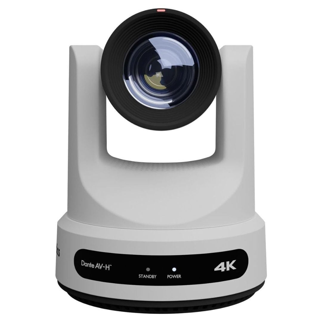 PTZOptics Link 4K UHD CMOS Sensor 20x Indoor Dante-Enabled Camera with Auto-Tracking (White)