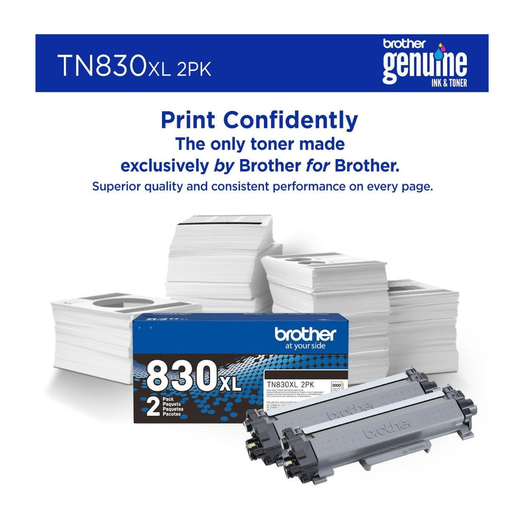 Brother ATN830XL Black High-Yield Toner Cartridge 4-Pack Bundle with 4-Port USB Hub and Flash Drive