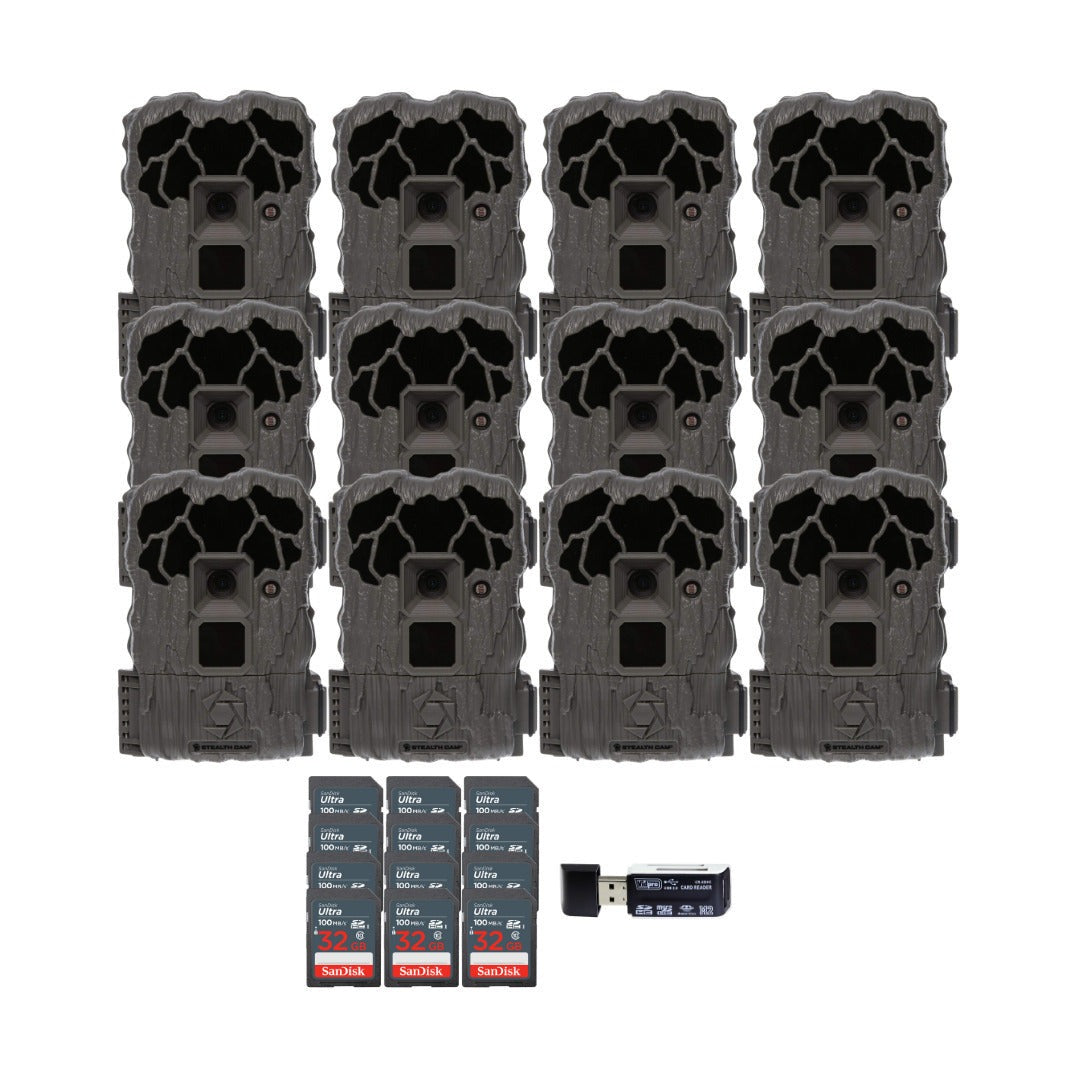 Stealth Cam 20MP Trail Camera with 60 Feet Range Detection and 720P Video (2-Pack) x 6 Bundle