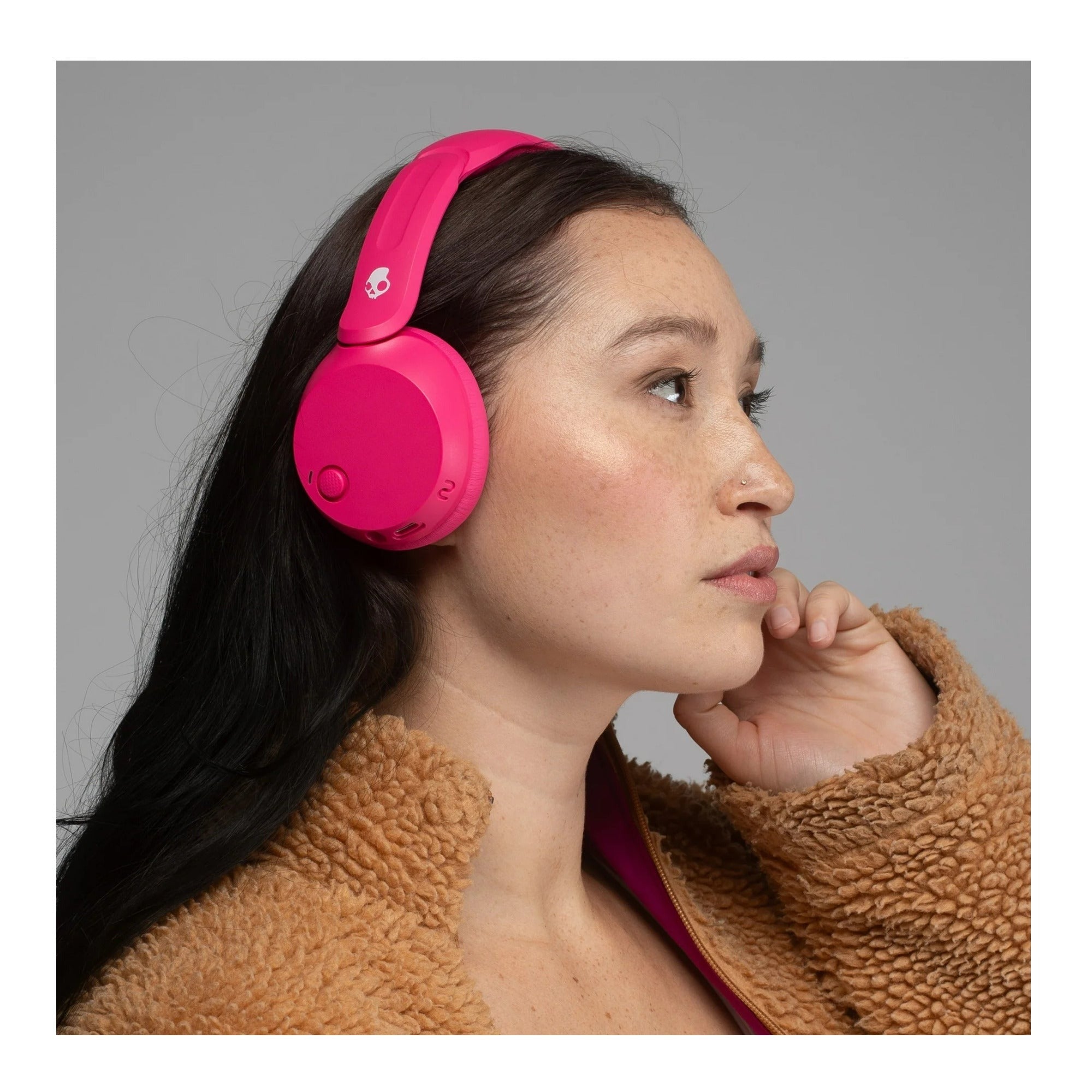 Skullcandy Icon 180 Wireless On-Ear Headphones (Crazy Pink)