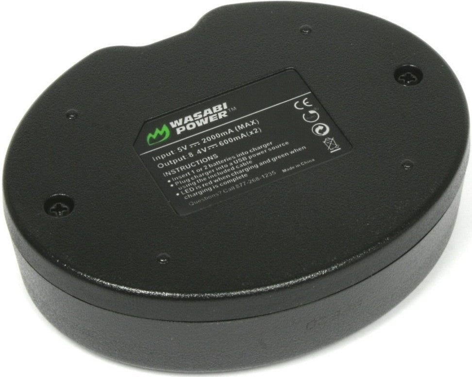 Wasabi Power Battery (2-Pack) and Dual Charger for Canon LP-E17