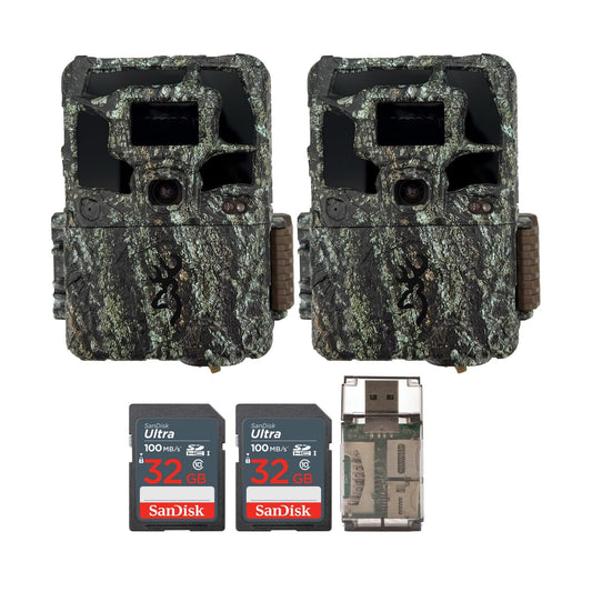 Browning Dark Ops Pro X 1080 Trail Camera with 32GB SD Card Bundle (2-Pack)