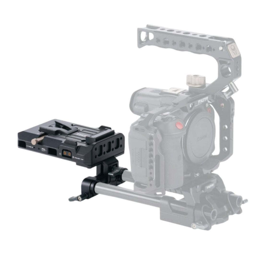 Tilta PD Lightweight Aluminum V-Mount Battery Plate with Dual 14.8V P-Tap and USB-C Ports (Black)