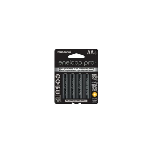 Panasonic Eneloop Pro AA Rechargeable Batteries (8-Pack)