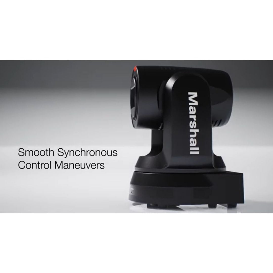 Marshall CV730 IP PTZ Camera with 9.2 Megapixel UHD Sensor and 30X Optical Zoom (Black)