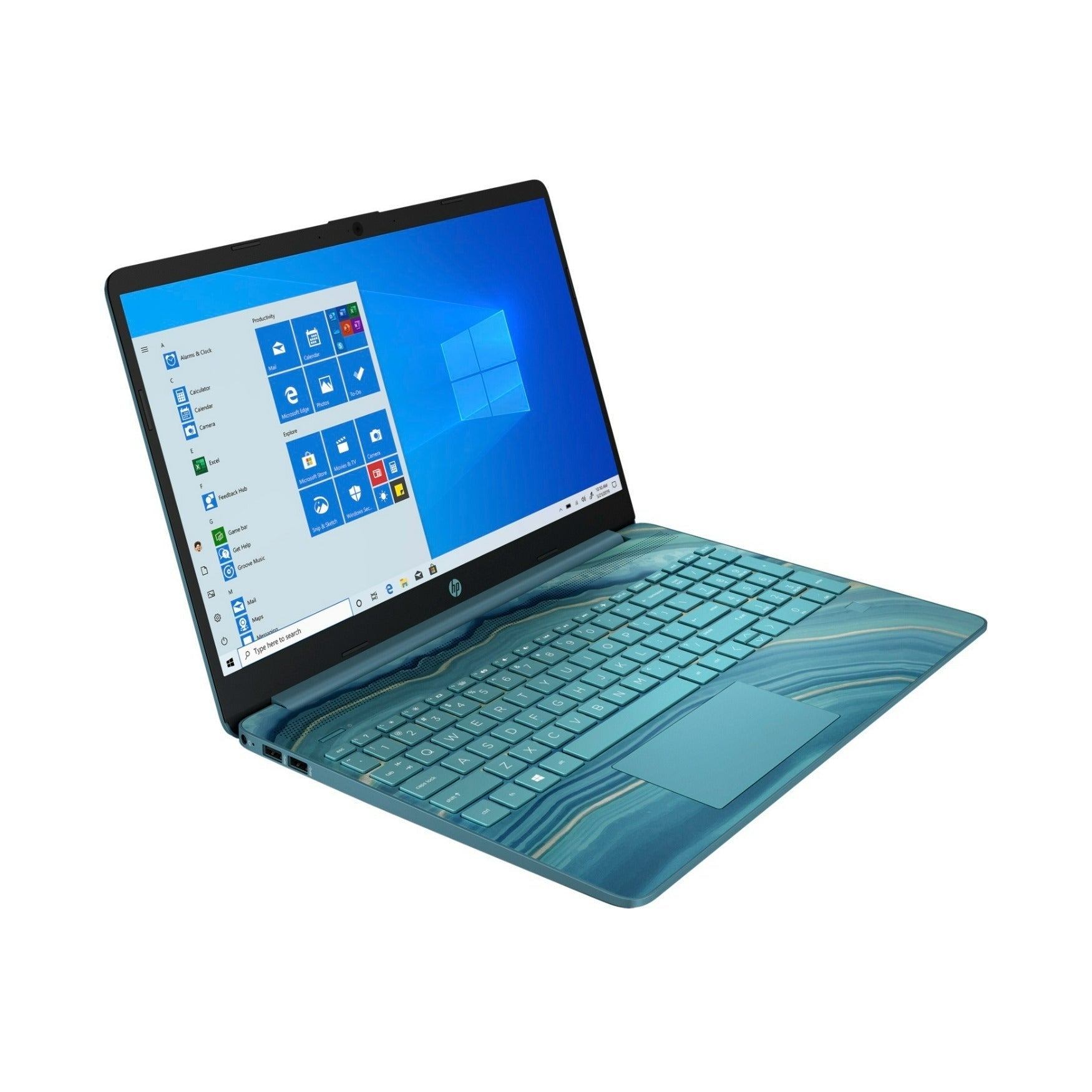 HP 15.6" Touchscreen Laptop, Intel Core i5-1155G7, 12GB RAM, 512GB SSD (Teal) (Certified Refurbished)