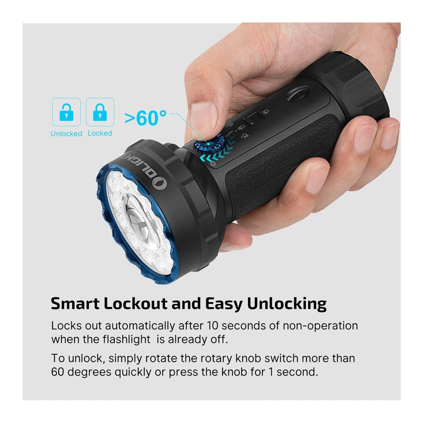 Olight Marauder Mini 2 10,000 Lumen Rechargeable Flashlight (Black)