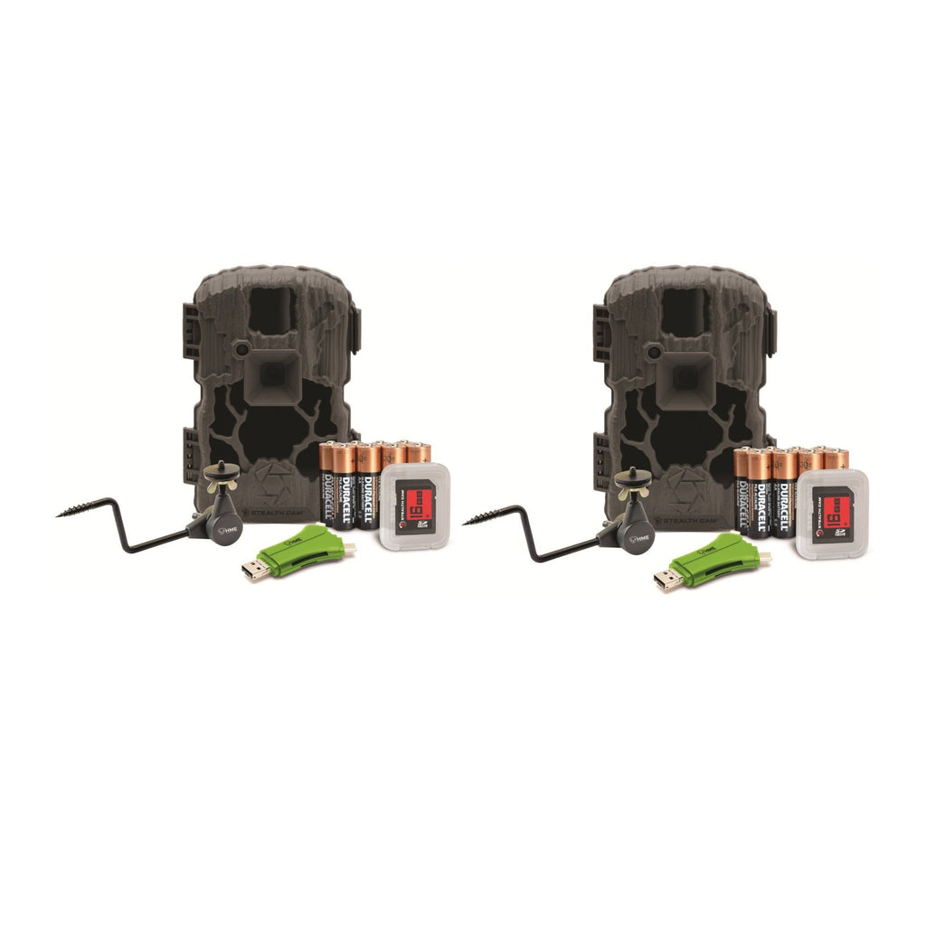 Stealth Cam Prevue PXV26 Camera with Card Reader, Batteries, and Card (2-Pack)
