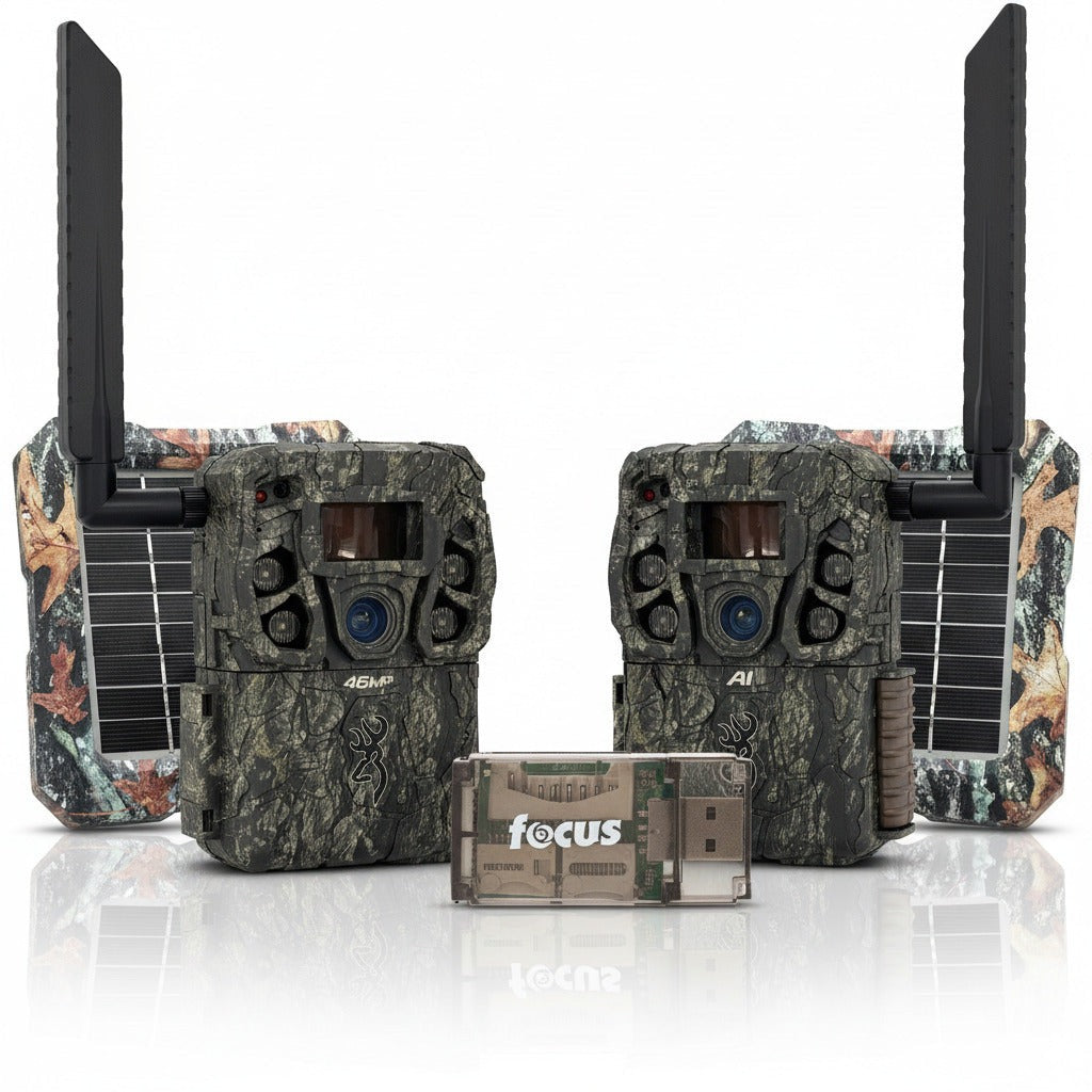 Browning Trail Camera - Defender Wireless Vision Pro HD AI 46MP Bundle