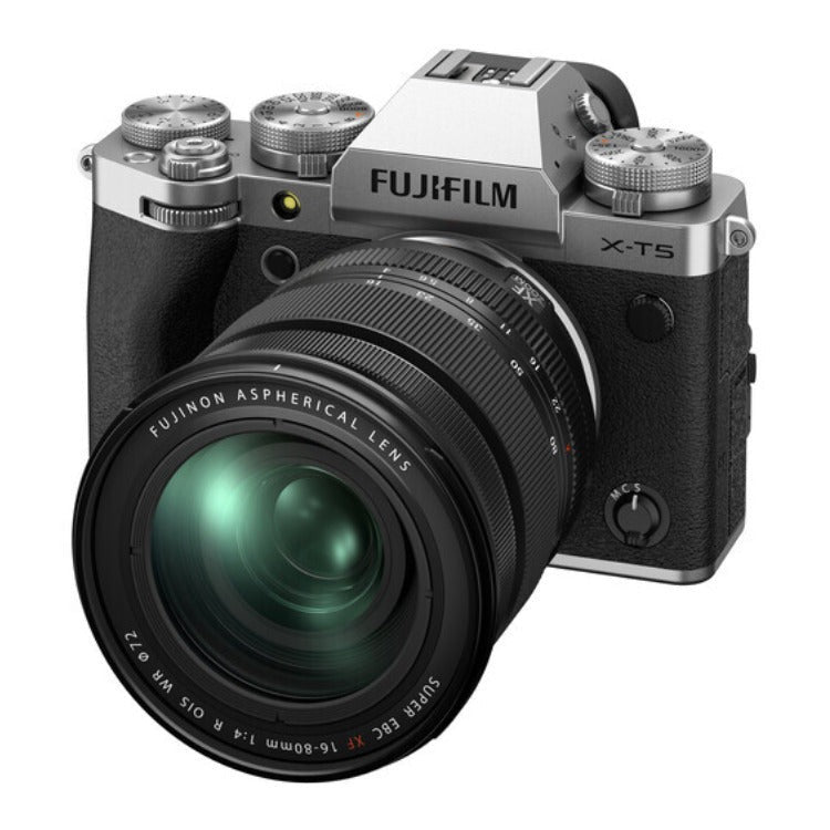 FUJIFILM X-T5 Mirrorless Camera with XF 16-80mm Lens - 40MP, 6.2K Video (Silver)
