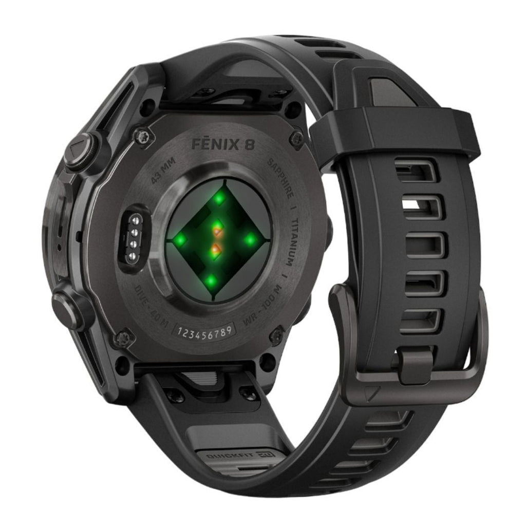 Garmin Fenix 8 AMOLED Sapphire 43mm GPS Smartwatch (Black/Pebble Gray) Bundle
