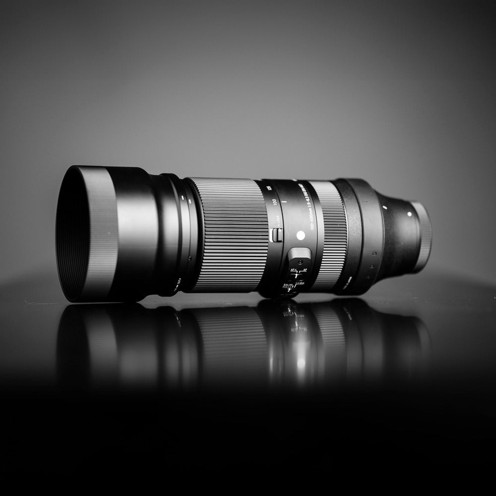 Sigma 100-400mm f/5-6.3 DG DN OS Contemporary Lens for L Mount with Street Camera Gadget Bag Bundle