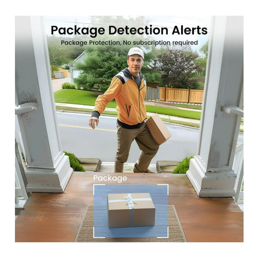 AOSU 2K QHD Waterproof Video Doorbell SE with 170 Degree Head to Toe View (2-Pk)