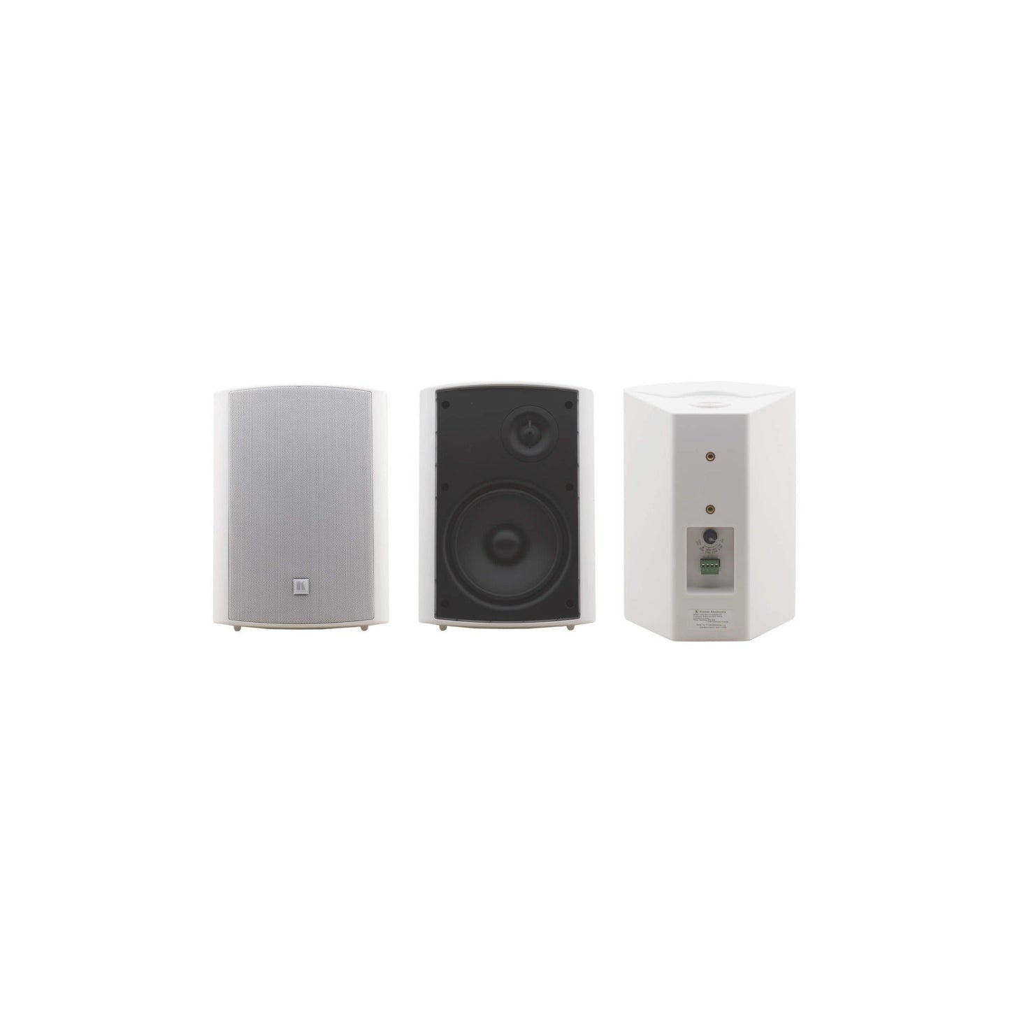 Kramer Galil 6.5-Inch 2-Way On-Wall Speakers with 40W RMS 110W Program Power (Pair, Black)