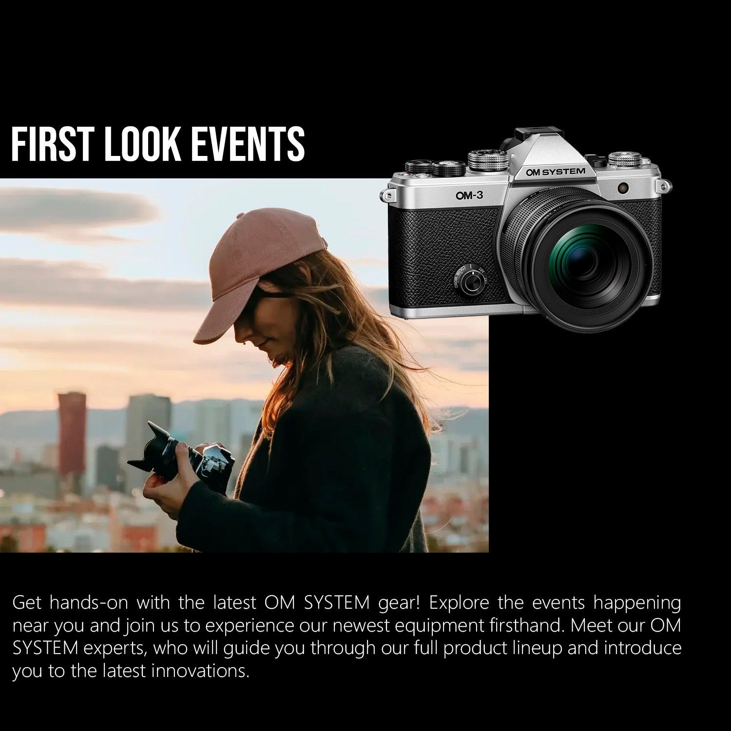 OM SYSTEM Om-3 Mirrorless Micro Four Thirds Lens System Camera and 25mm F1.8 II Lens Bundle