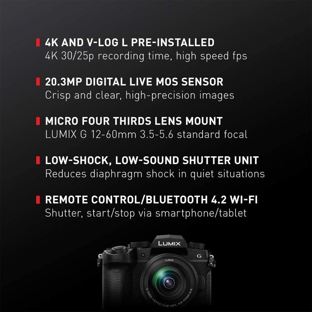 Panasonic LUMIX G95 Mirrorless Camera, 20.3MP (Black) (Certified Refurbished)
