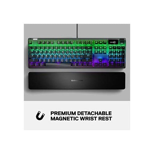 SteelSeries Apex 7 Customizable RGB Backlight Mechanical Gaming Keyboard with Red Switches (Black)