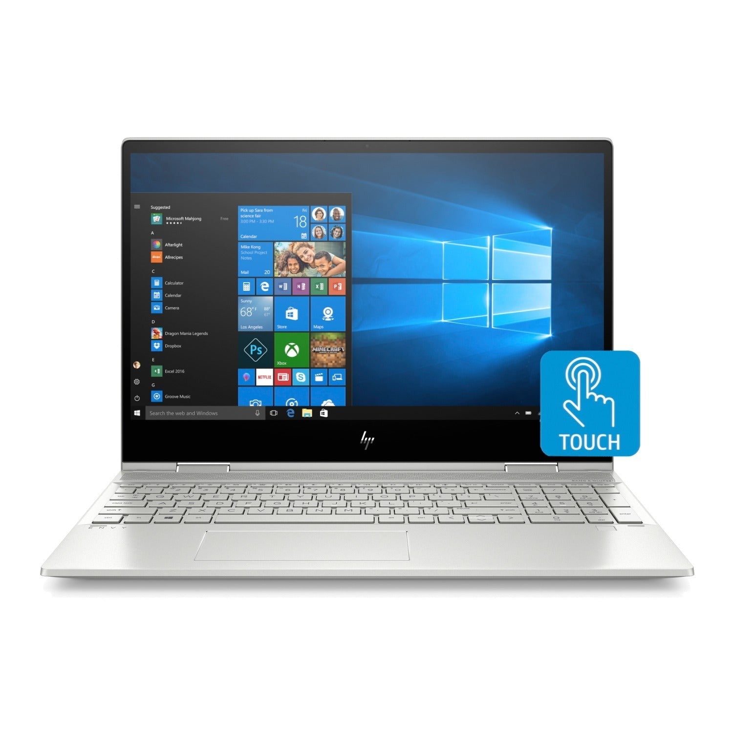 HP Envy x360 15m 15.6" FHD Touch Convertible Laptop, Intel Core i7-10510U, 12GB RAM, 512GB SSD + 32GB Intel Optane (Certified Refurbished)