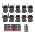Wildgame Innovations Encounter XT Cellular 26MP Trail Camera with 720p Video (10-Pack) Bundle