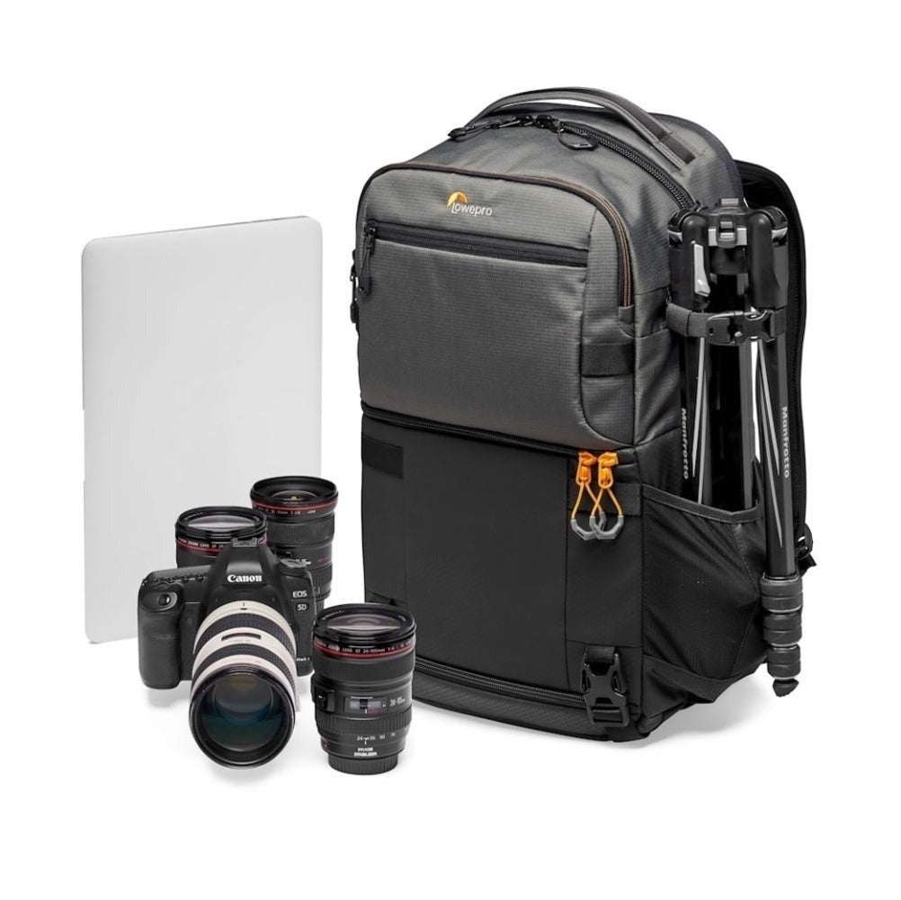 Lowepro Fastpack Pro BP250 AW III Backpack with Padded Laptop Pocket and Weather Cover (Gray)