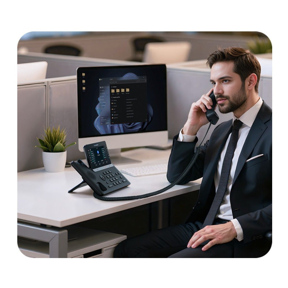 Yealink SIP-T85W Wi-Fi IP Phone with PoE & 16 SIP Accounts (Power Adapter Not Included)