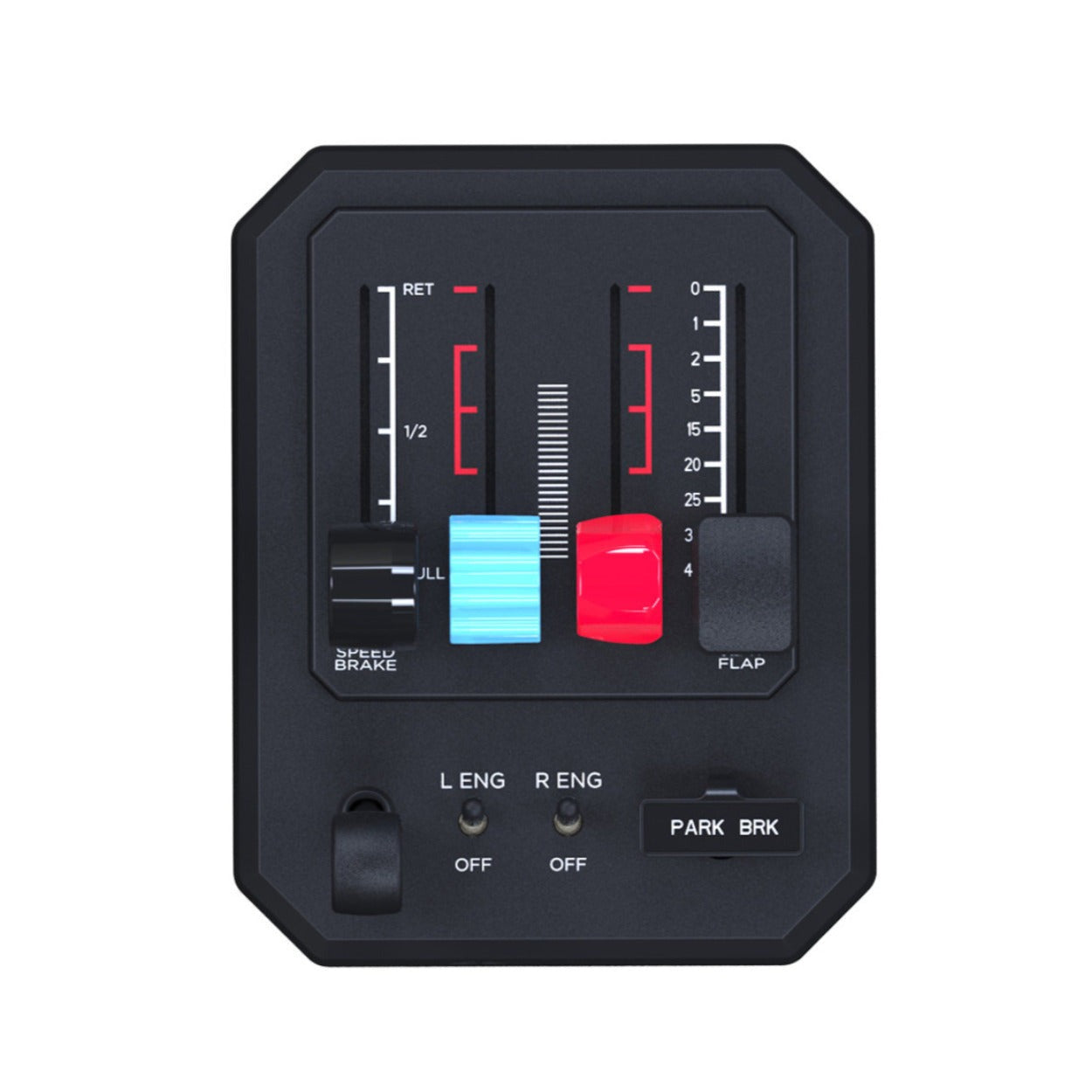Honeycomb Aeronautical Foxtrot Throttle Box for Foxtrot Black Aviation Stick