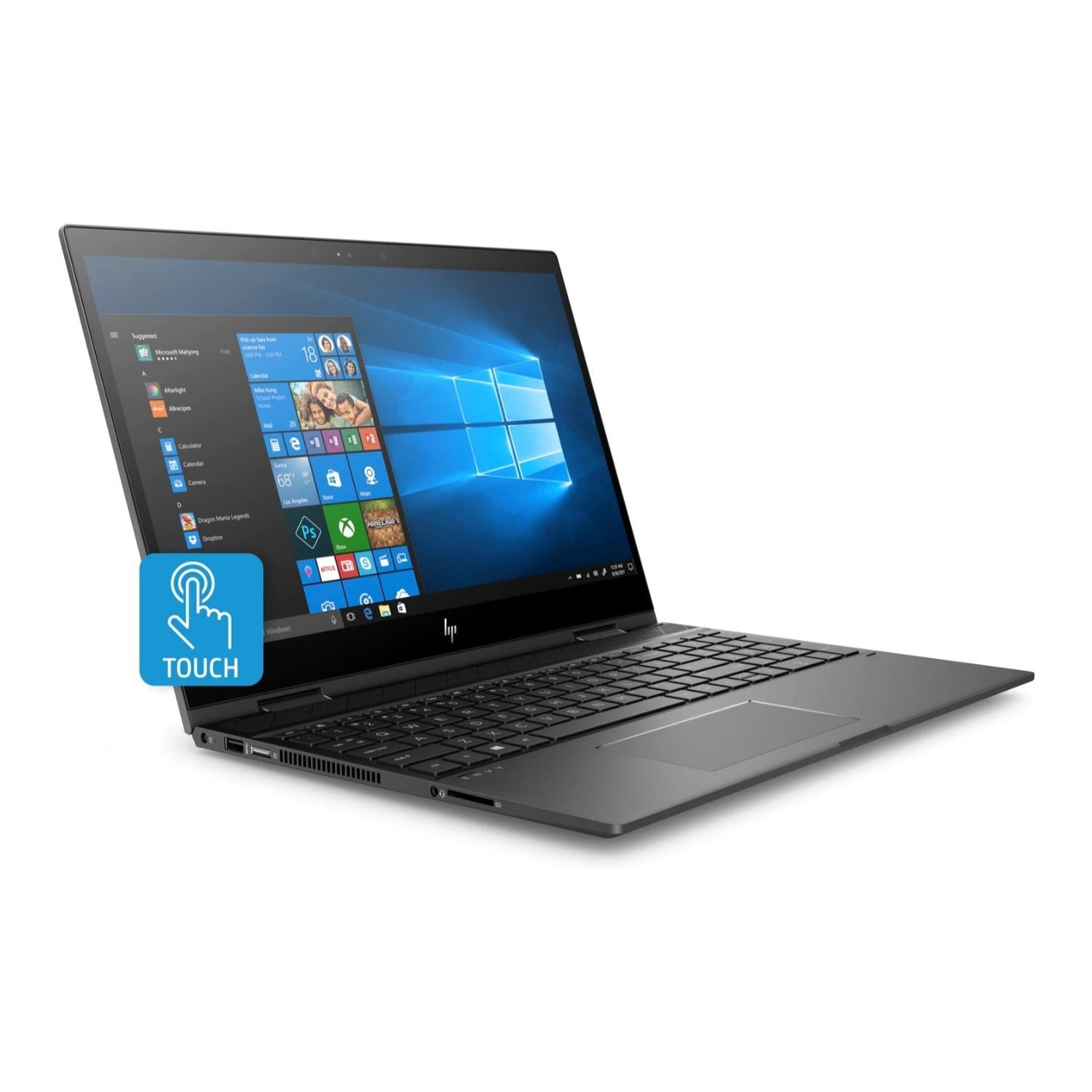 HP Envy x360 15-cp0086 2-in-1 Laptop, 15.6" FHD Touch, AMD Ryzen 5 2500U, 12GB RAM, 1TB HDD (Certified Refurbished)