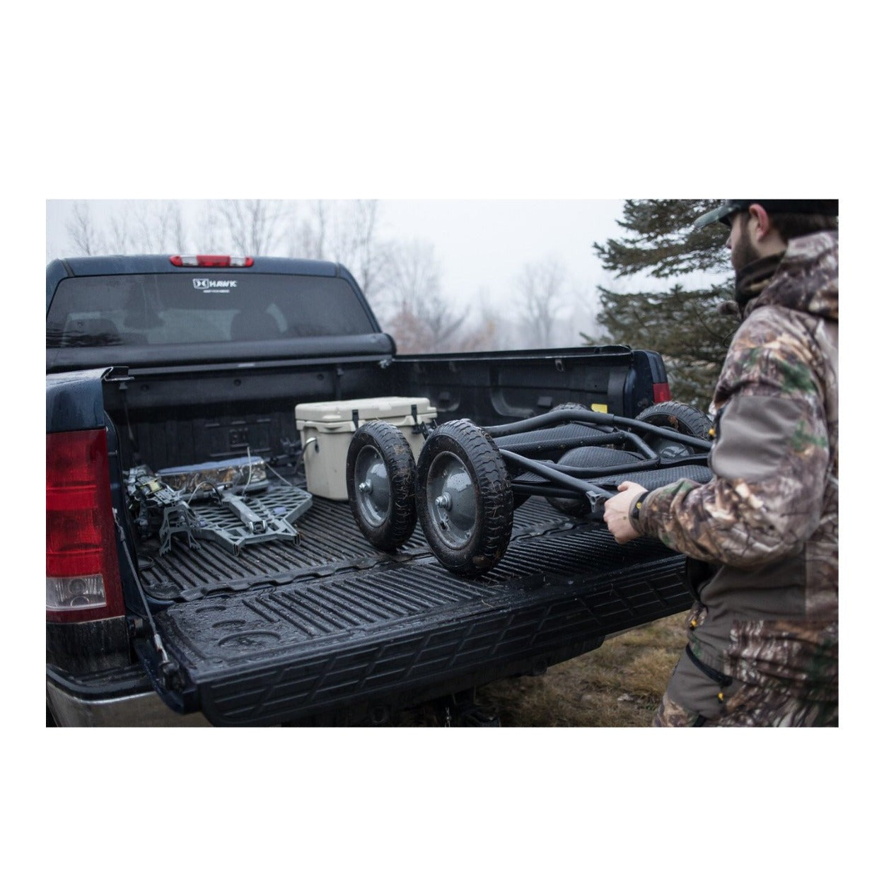 Hawk Crawler Deer Cart with Dual 360 Degree Axles (500-lbs Capacity)