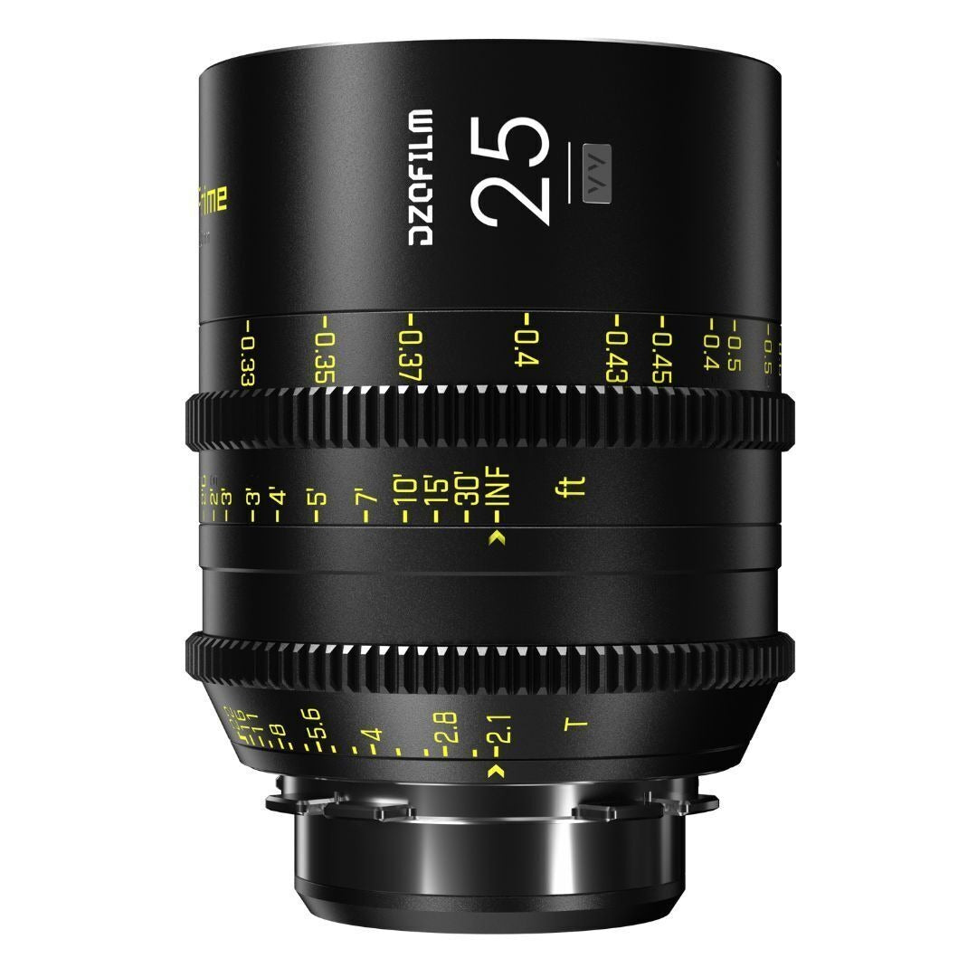 DZOFilm Vespid 25mm, 35mm, 50mm, 75mm, 100mm, 125mm T2.1, and Macro 90mm T2.8 7-Lens Kit B (Black)