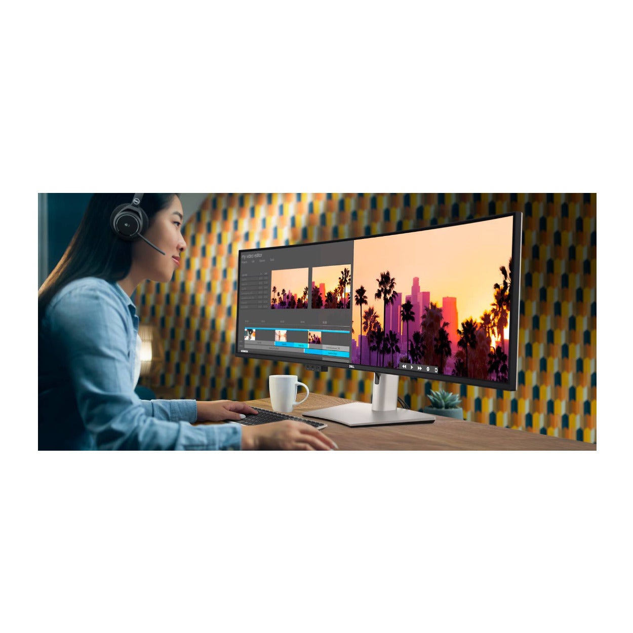 Dell UltraSharp U4924DW 49-Inch DQHD Curved Screen Edge WLED LCD Monitor (Black) (Used)