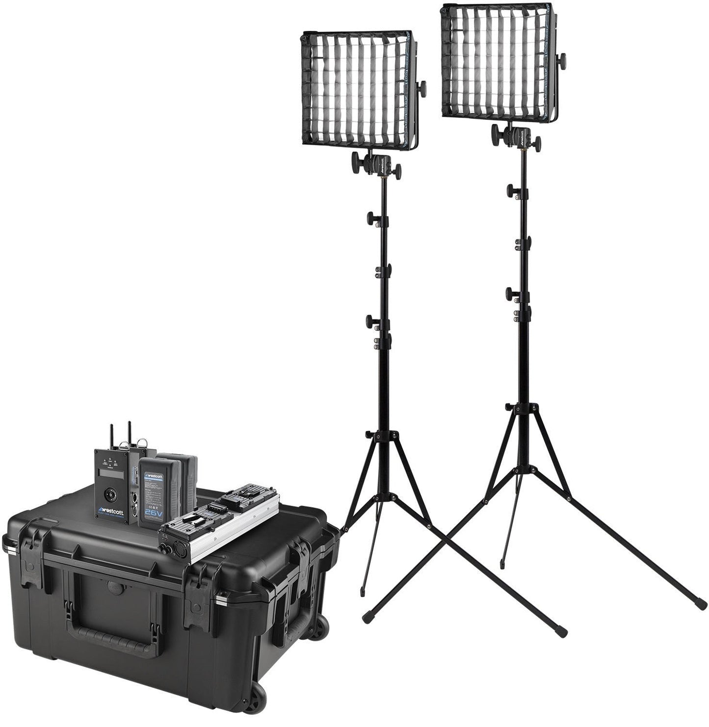 Westcott Flex Cine DMX 2-Light Travel Kit (1' x 1', Bi-Color)