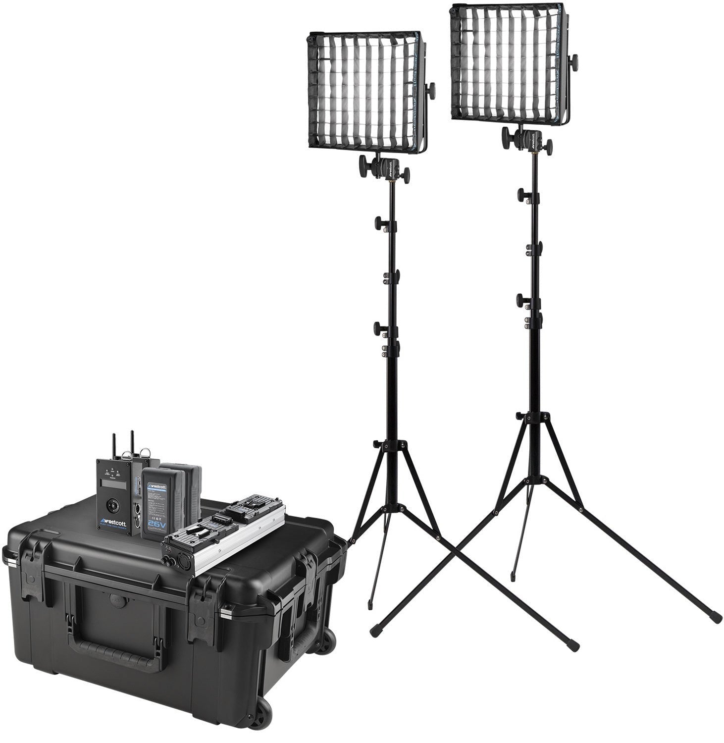 Westcott Flex Cine DMX 2-Light Travel Kit (1' x 1', Bi-Color)