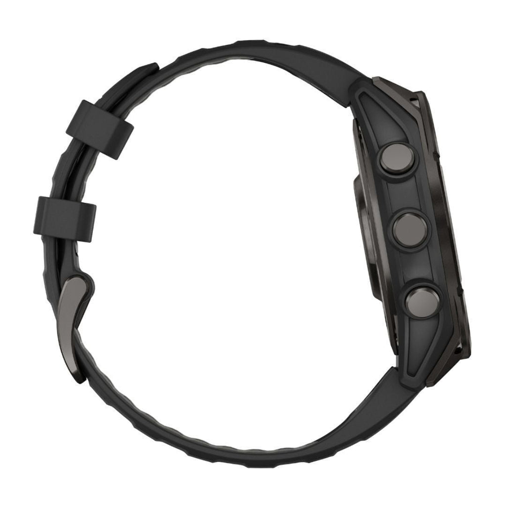 Garmin Fenix 8 Sapphire GPS 47mm Smartwatch (Black and Pebble Gray) Bundle