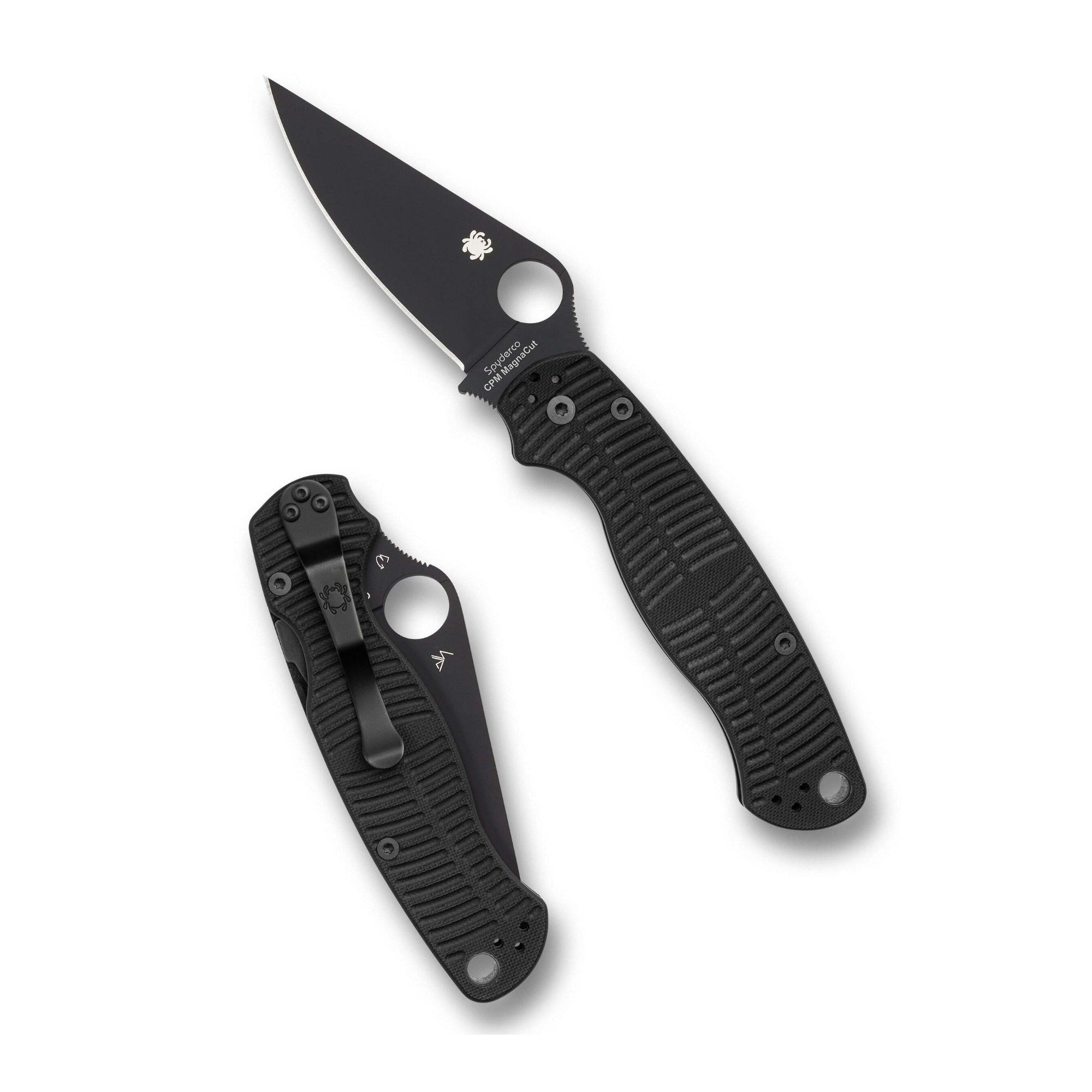 Spyderco Para Military 2 Salt G10 CPM MagnaCut Blade w/ Compression Lock (Black)