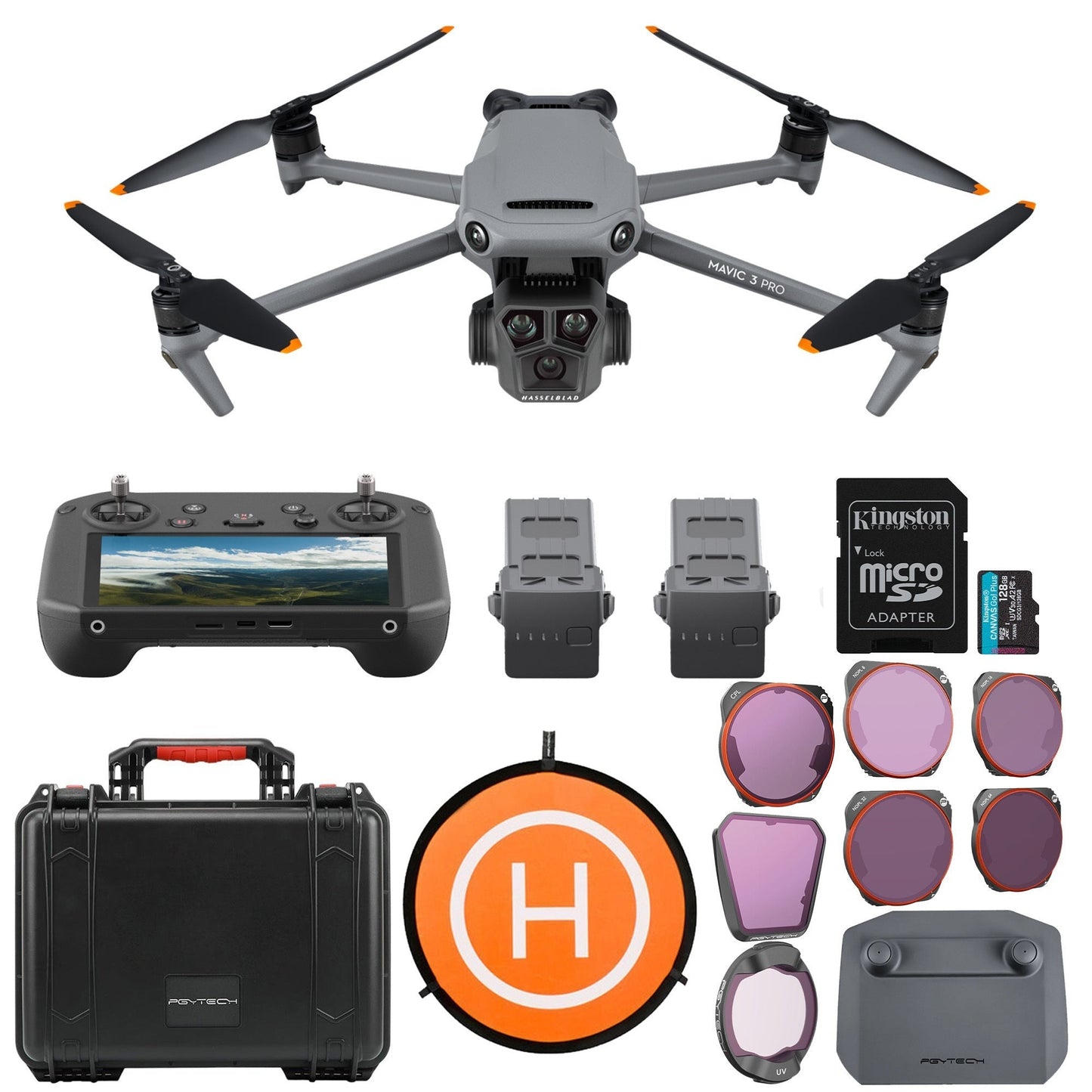 DJI Mavic 3 Pro Drone with Fly More Combo & DJI RC Pro Complete Kit