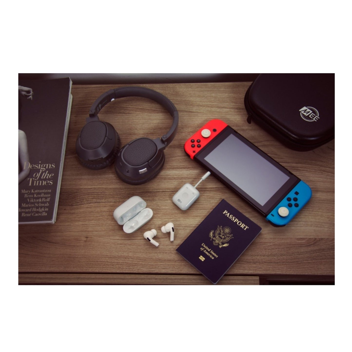 MEE Audio Connect Air In-Flight Wireless Audio Adapter for AirPods (White)