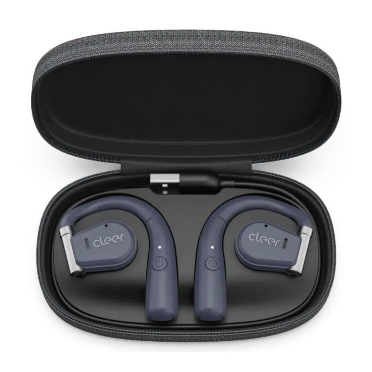 Cleer ARC Open-Ear Ear Hook Design Flexible Hinge Touch Control True Wireless Earbuds (Blue)