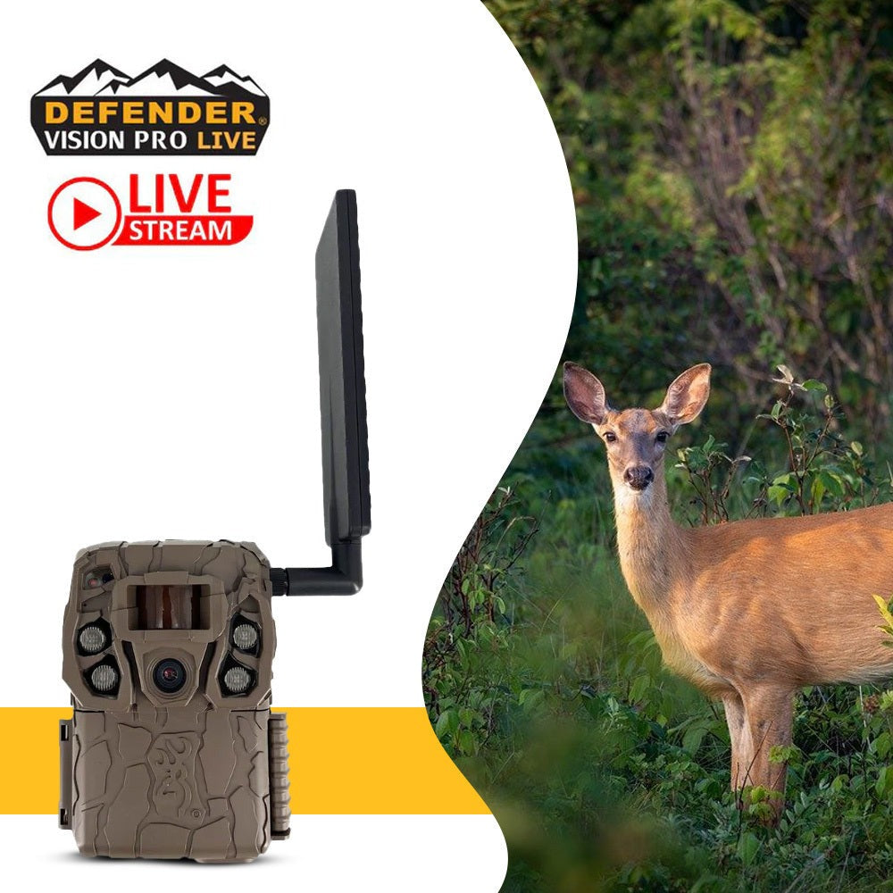 Browning Defender Wireless Vision Pro HD Livestream Trail Camera (6-Pack) Bundle